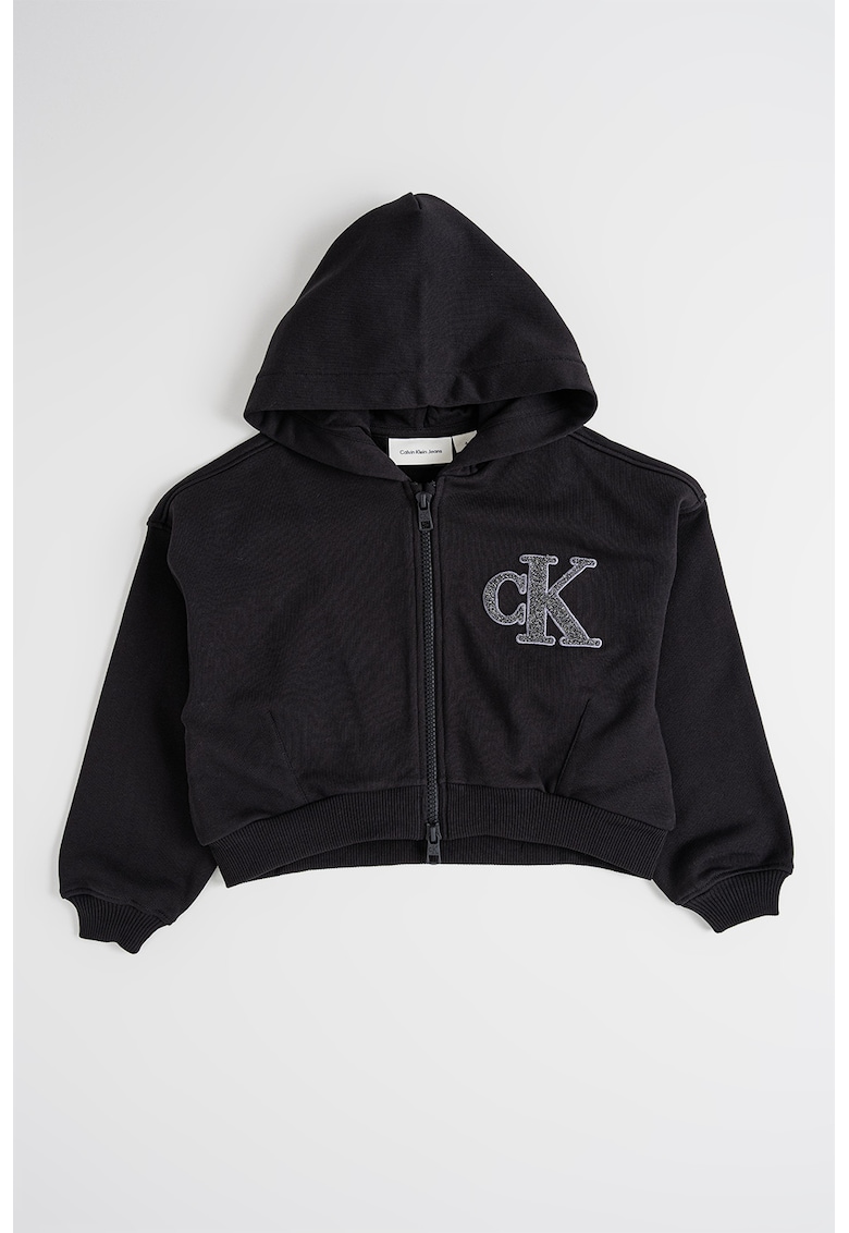Худи с цип и монограм CALVIN KLEIN
