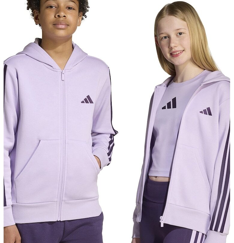 Худи със скосени джобове и цип adidas Sportswear