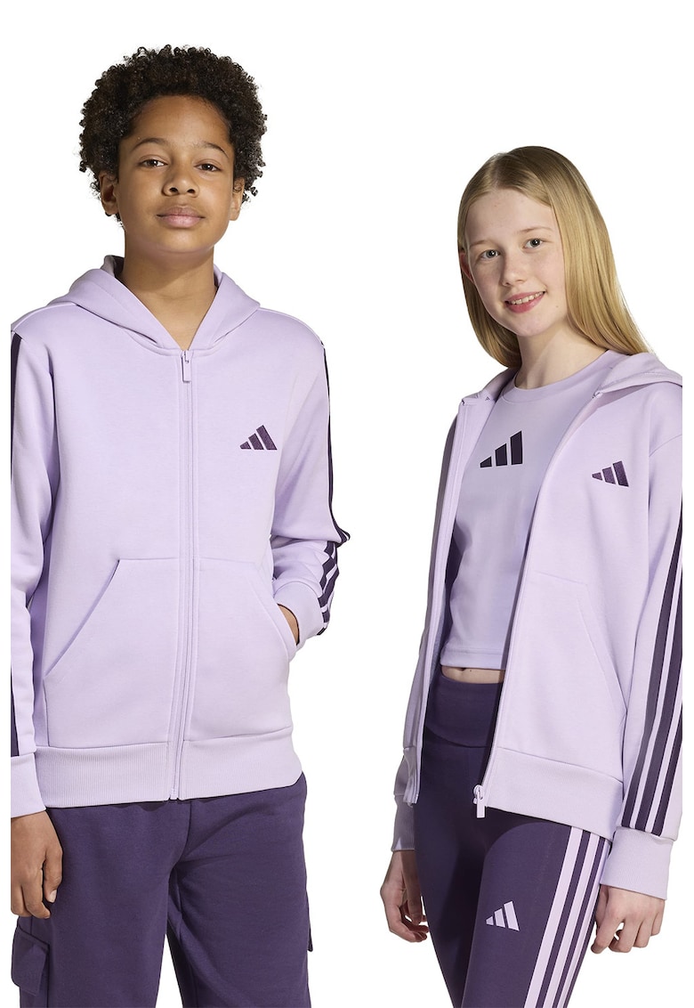 Худи със скосени джобове и цип adidas Sportswear
