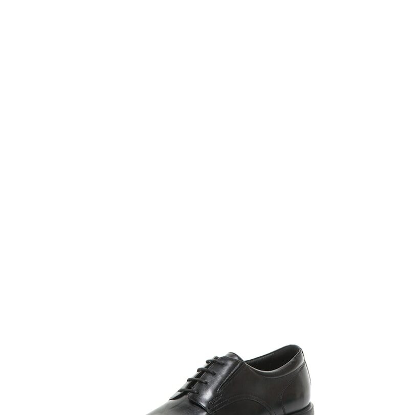 Черни кожени обувки Geox