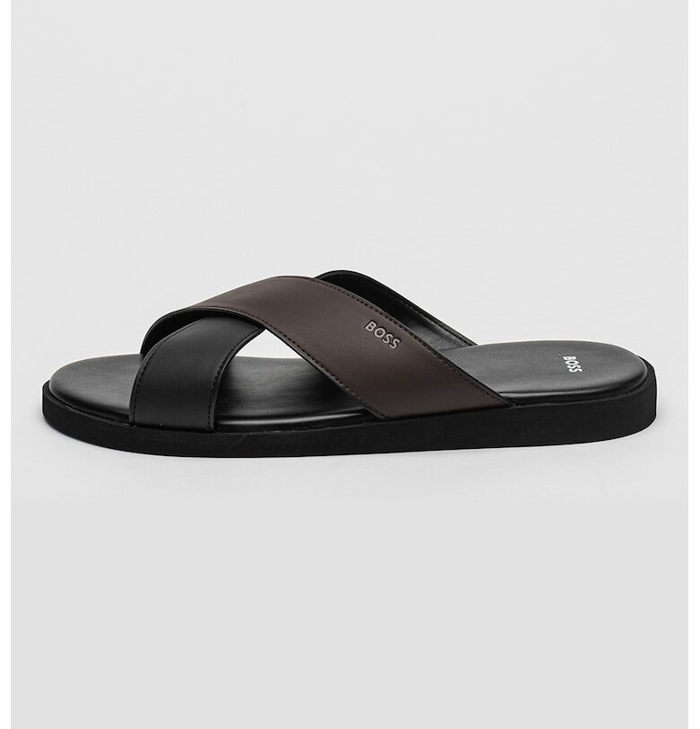 Чехли от еко кожа с лого BOSS