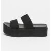 Чехли с равна платформа и двойна каишка CALVIN KLEIN JEANS
