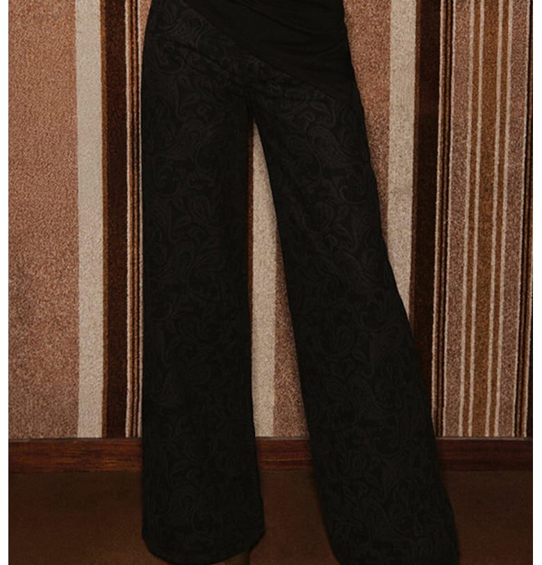 Широки дънки с индийска шарка Mango