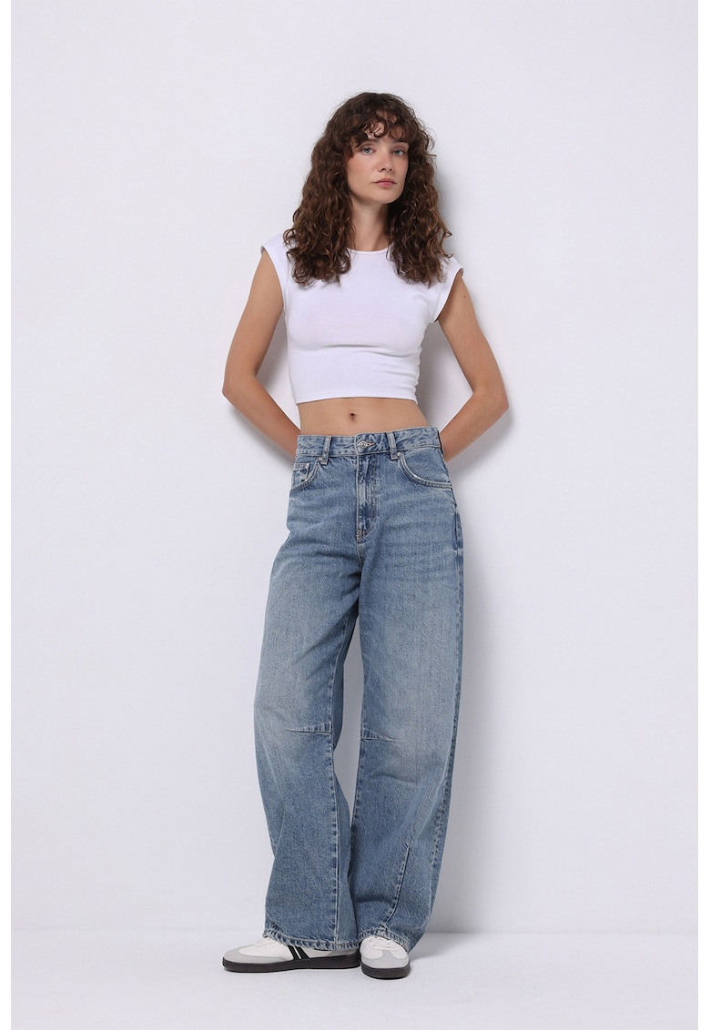 Широки дънки с миди талия COLINS