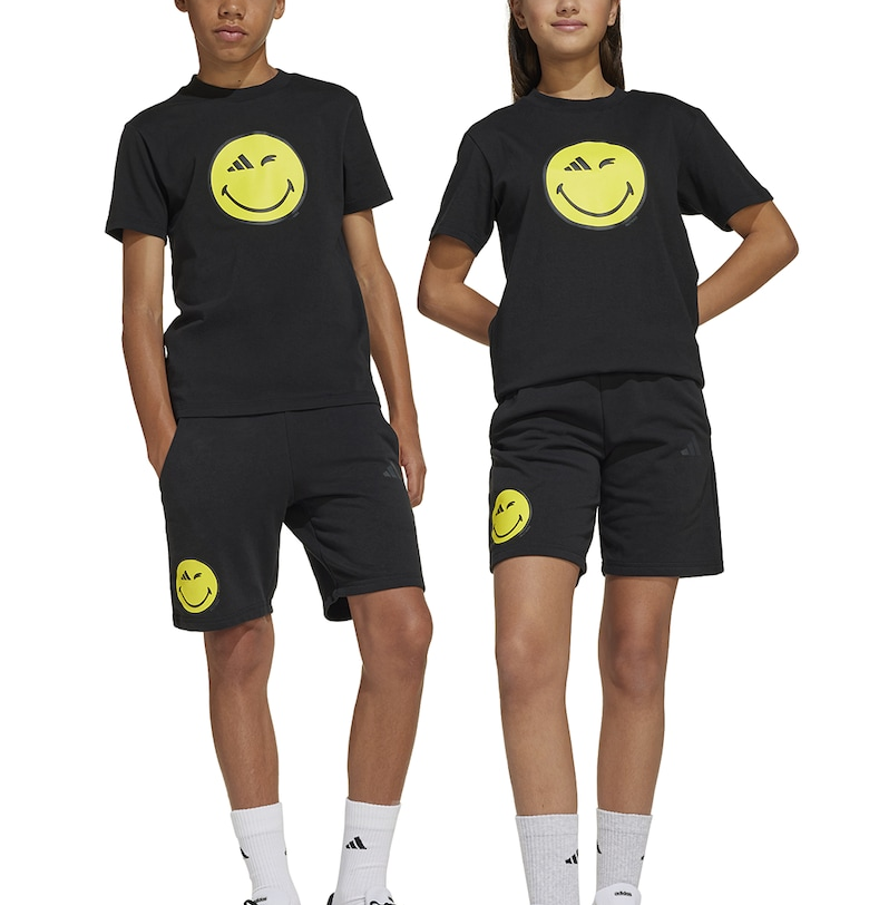 Шорти с памук с шарка на Smiley Face adidas Sportswear