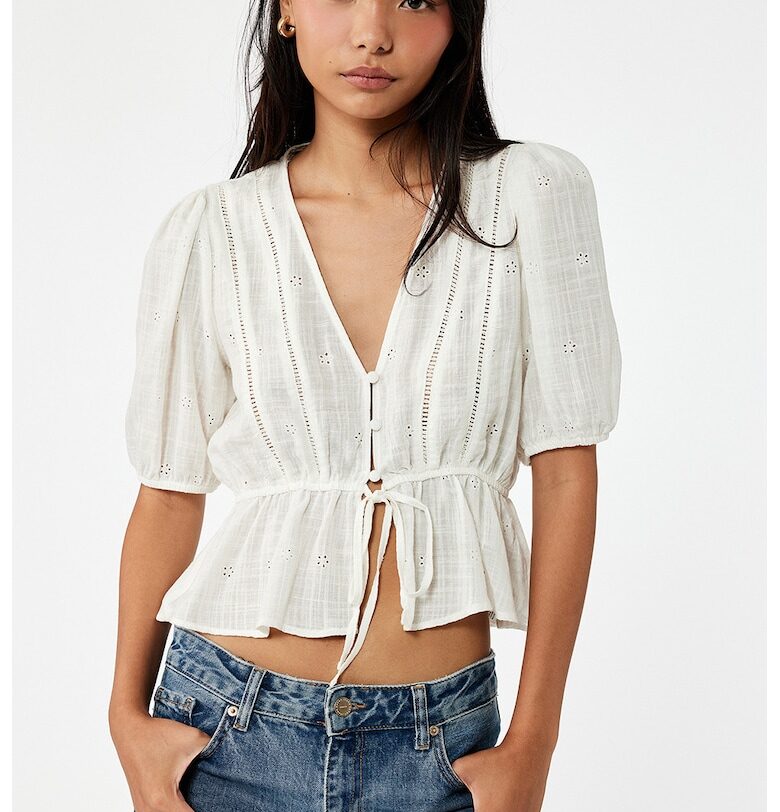 Шпиц блуза с бухнали ръкави KOTON