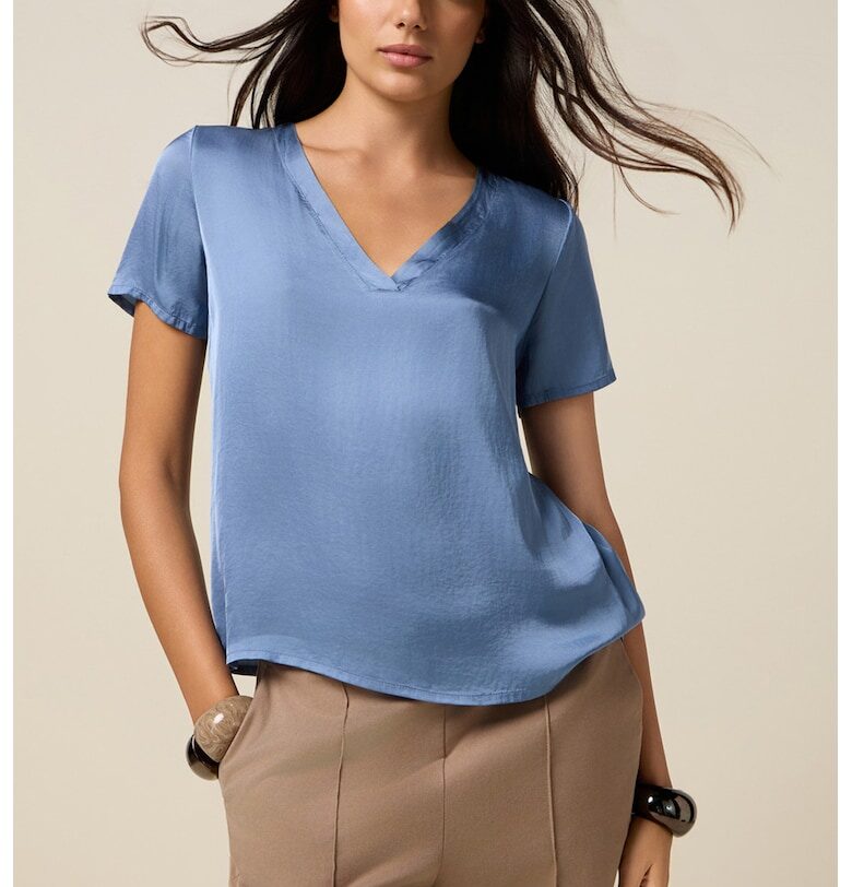 Шпиц блуза с къси ръкави Oltre