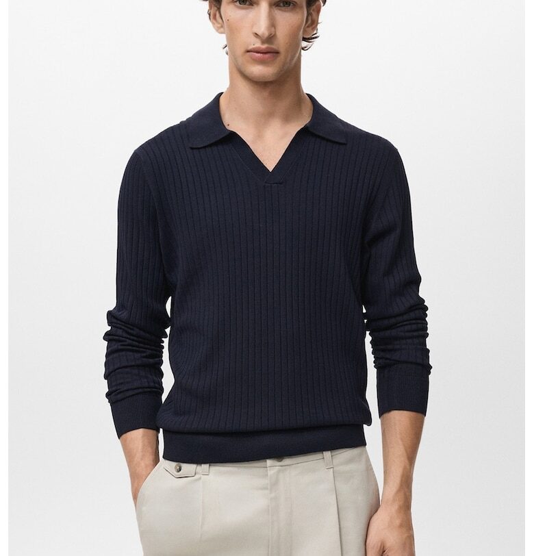 Шпиц пуловер с рипс Mango