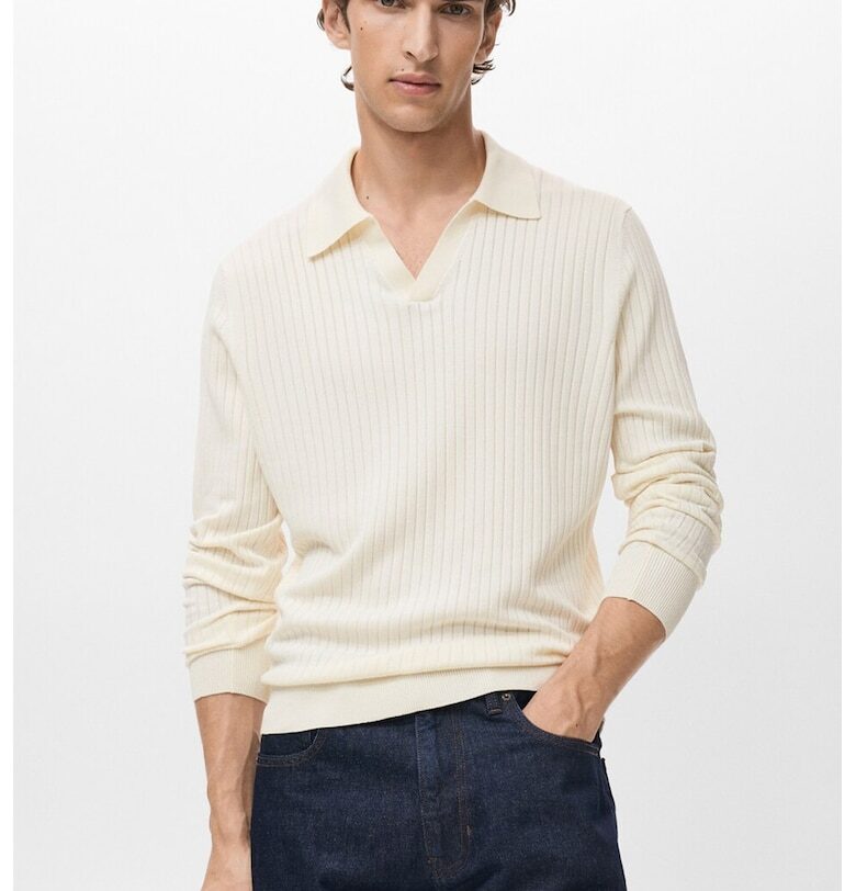 Шпиц пуловер с рипс Mango