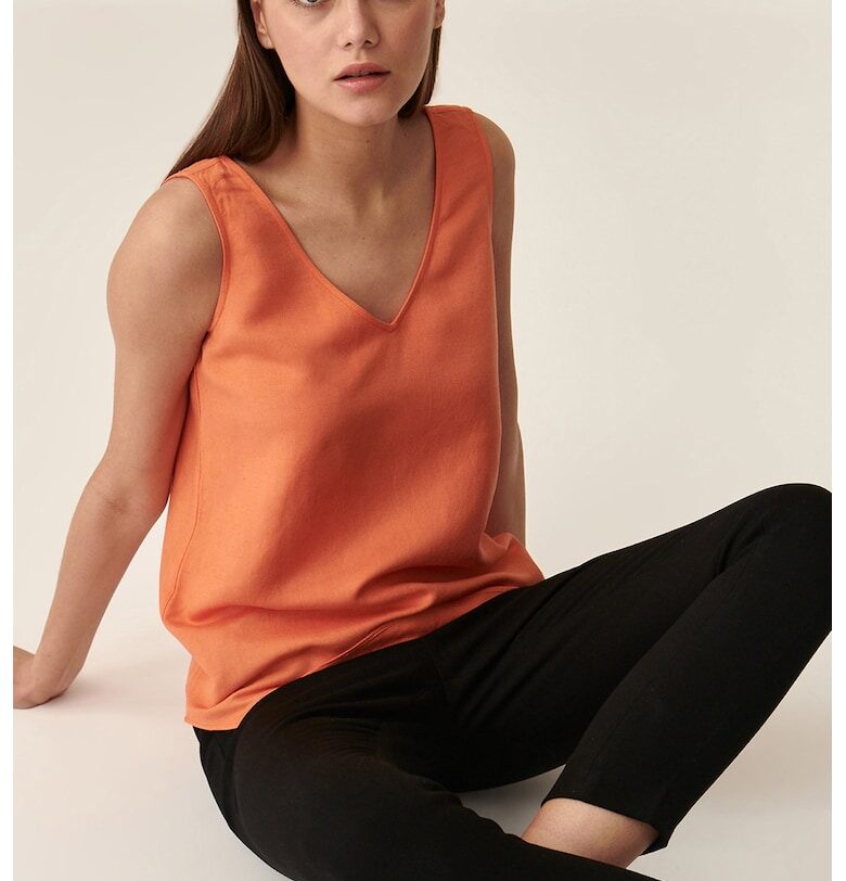 Шпиц топ с лен Tatuum