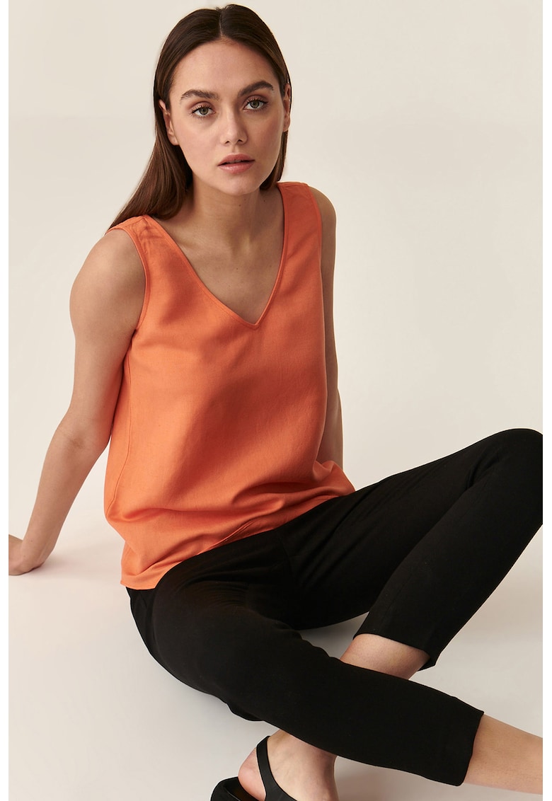 Шпиц топ с лен Tatuum