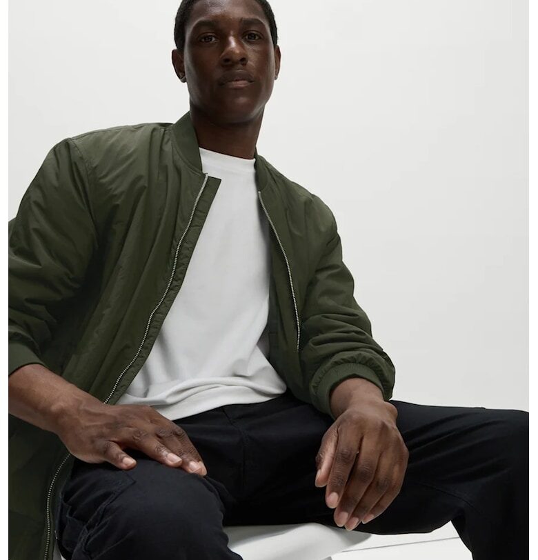 Яке бомбър с джобове встрани Marks  Spencer