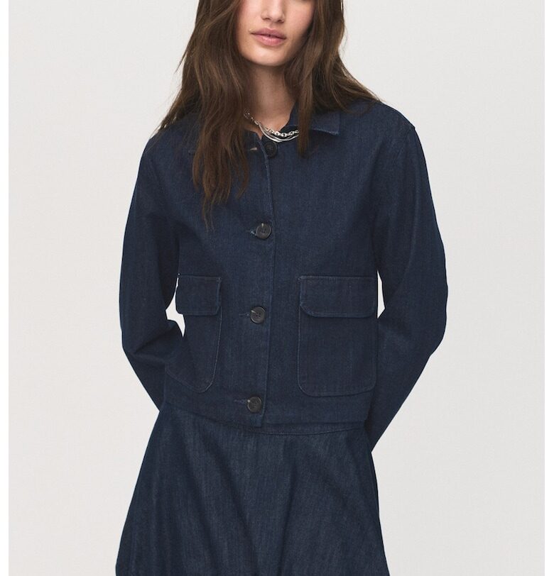 Яке от деним с джобове Mango