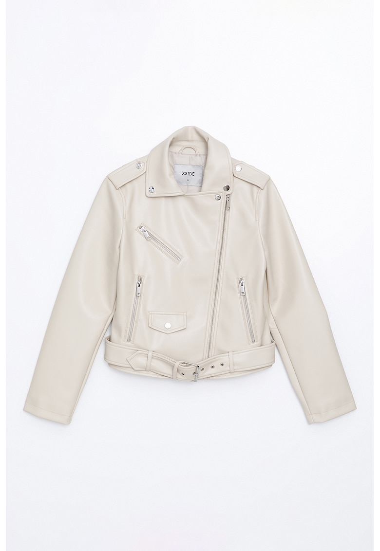 Яке от еко кожа с асиметричен цип LC WAIKIKI