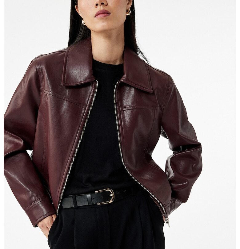 Яке от еко кожа с цип KOTON