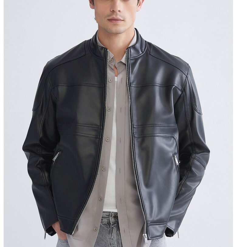 Яке от еко кожа с цип LC WAIKIKI