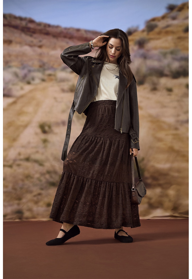 Яке от еко кожа с цип Only