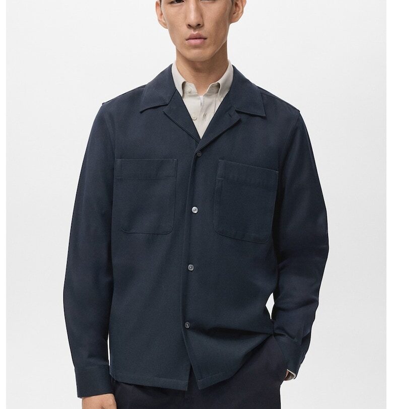 Яке с вълна с джобове Mango