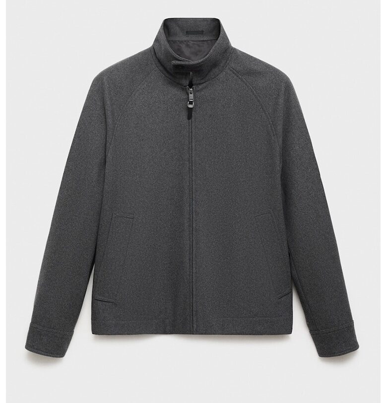 Яке с вълна с реглан ръкави Mango