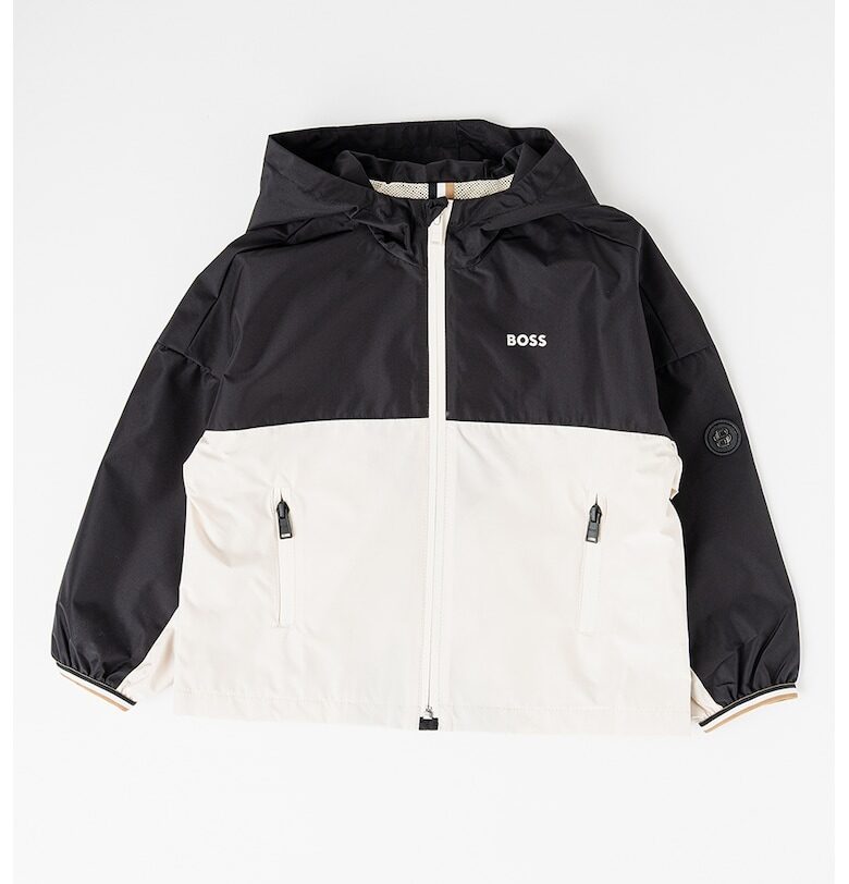 Яке с качулка и цветен блок BOSS Kidswear