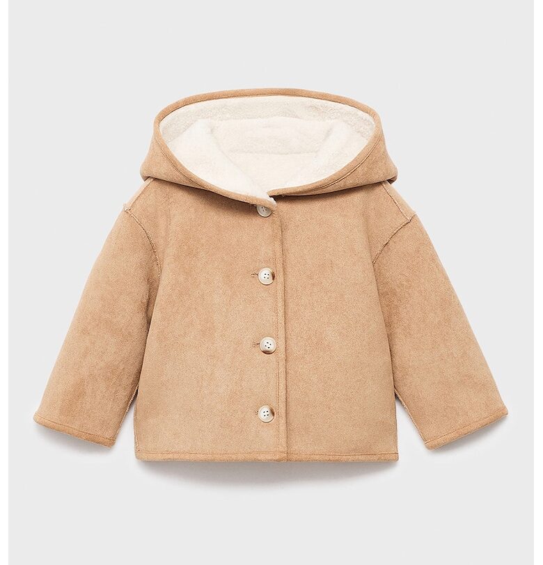 Яке с паднали ръкави и качулка Mango