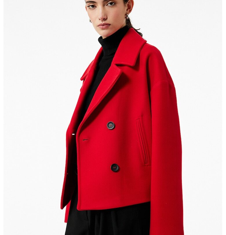 Яке с раздвоен ревер и двуредно закопчаване KOTON