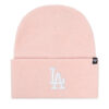 47 Brand Шапка Mlb Los Angeles Dodgers Haymaker 47 Cuff Knit B-HYMKR12ACE-PK Розов цвят на ниска цена