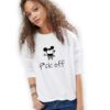 888113368-Бяла дамска блуза - f*ck off Mickey Mouse THEICONIC