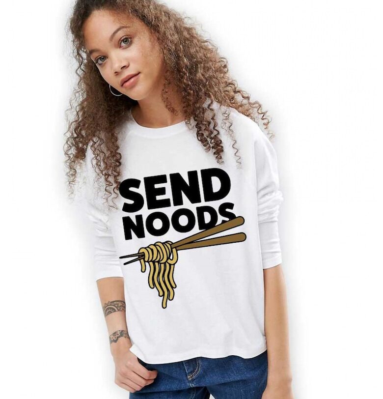 888113403-Бяла дамска блуза - Send Noods THEICONIC