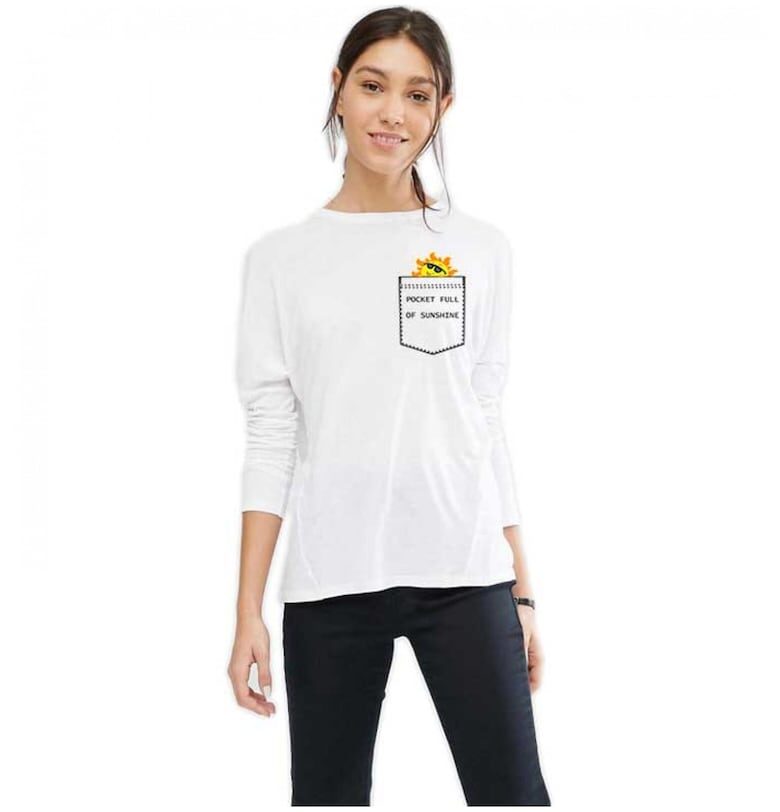 888113409-Дамска бяла блуза - Sunshine THEICONIC