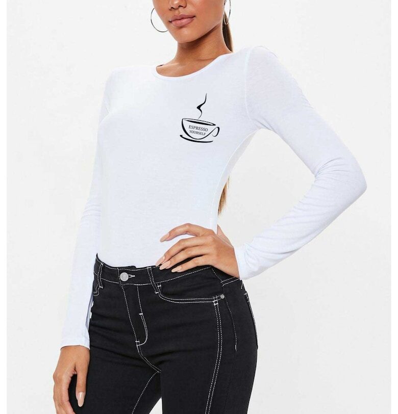 888113467-Бяла дамска блуза - Espresso Yourself II THEICONIC