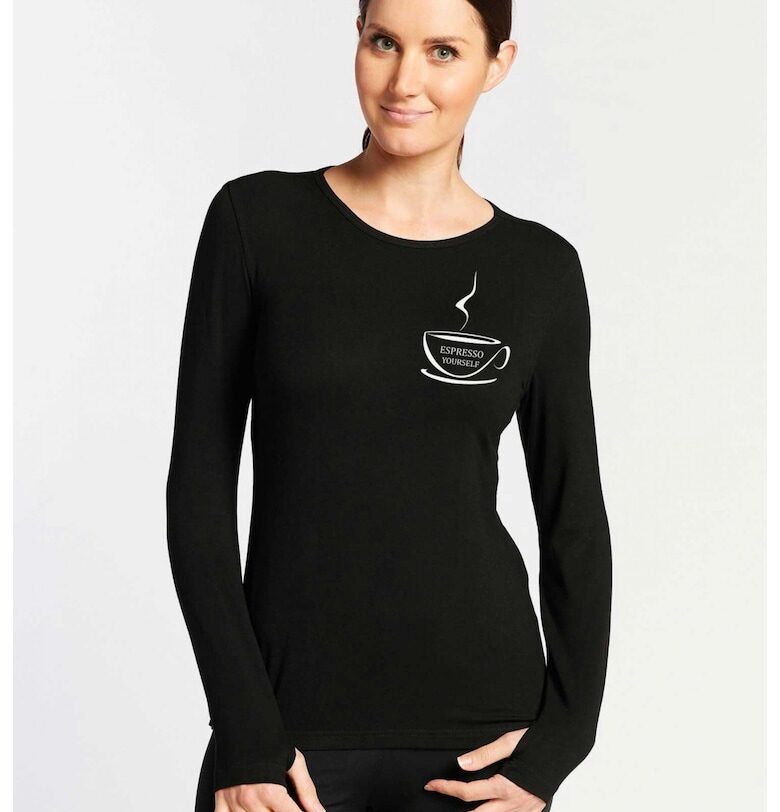888113468-Черна дамска блуза - Espresso Yourself II THEICONIC