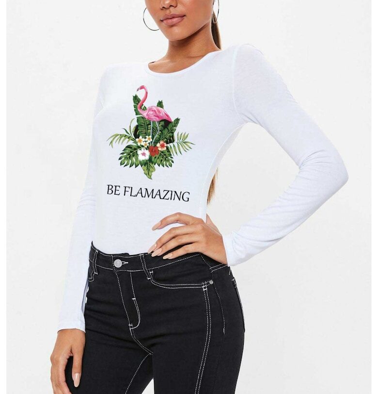 888113504-Бяла дамска блуза - Be Flamazing THEICONIC