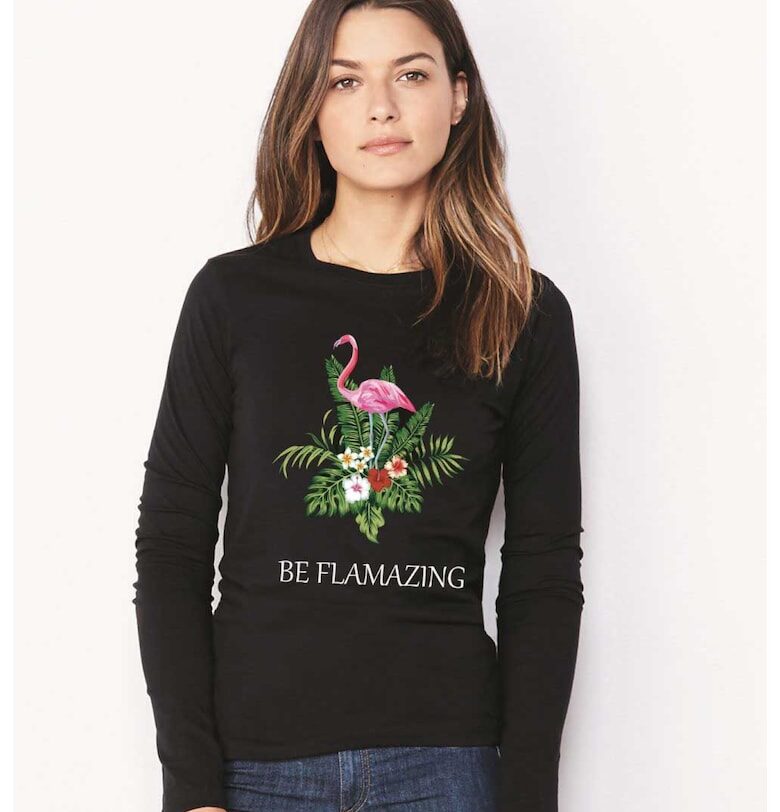 888113505-Черна дамска блуза - Be Flamazing THEICONIC