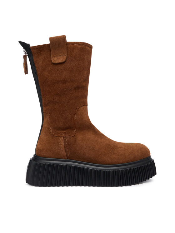 AGL Боти Milagros D751503PGKI014C489 Кафяв цвят на ниска цена