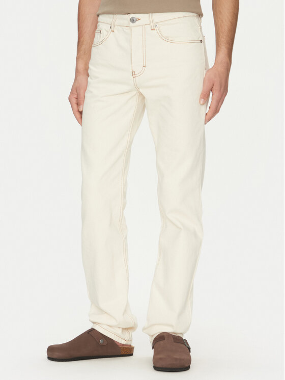 AMI Paris Дънки HTR001.DE0039 Екрю Classic Fit цвят на ниска цена