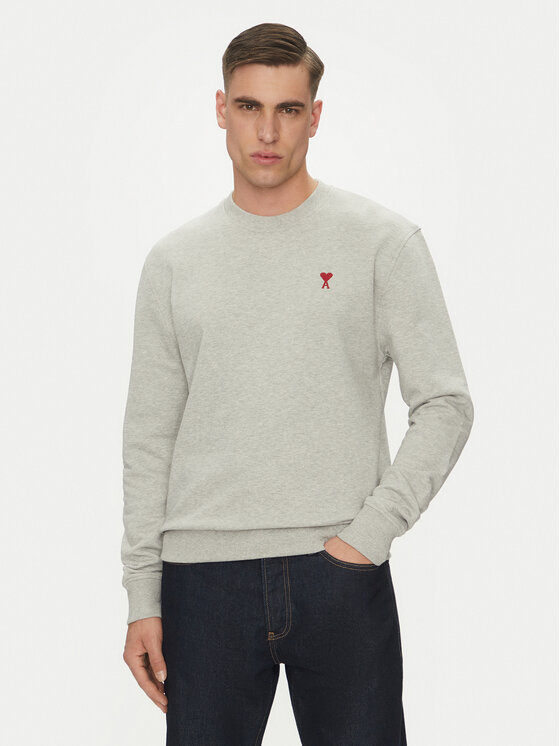 AMI Paris Суитшърт BFUSW035.730 Сив Regular Fit цвят на ниска цена