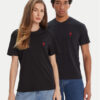 AMI Paris Тишърт BFUTS035.724 Черен Regular Fit цвят на ниска цена