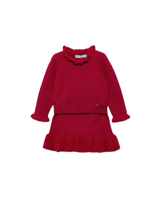 Abel & Lula Детски комплект 5513 Червен Regular Fit цвят на ниска цена