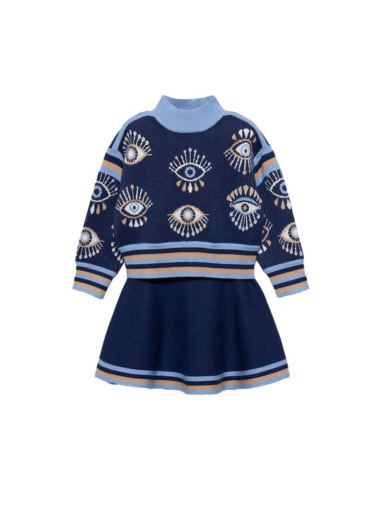 Abel & Lula Детски комплект 5540 Тъмносин Regular Fit цвят на ниска цена