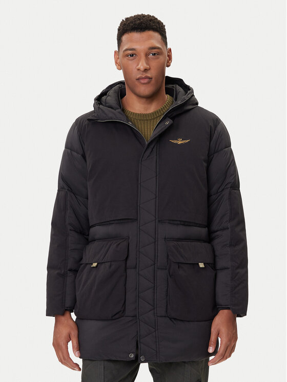 Aeronautica Militare Зимно яке 252AB3015UCT04211 Черен Regular Fit цвят на ниска цена
