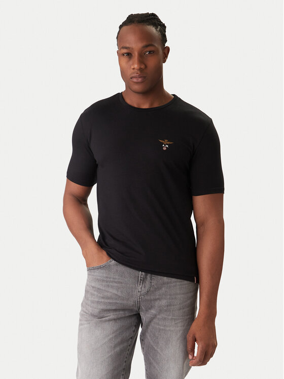 Aeronautica Militare Комплект 2 чифта боксерки AM1UTI001B Черен цвят на ниска цена