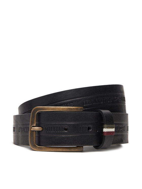 Aeronautica Militare Мъжки колан 252CP0262UPL00274 Черен цвят на ниска цена