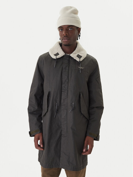 Aeronautica Militare Парка 252AB3020UCT04215 Зелен Regular Fit цвят на ниска цена