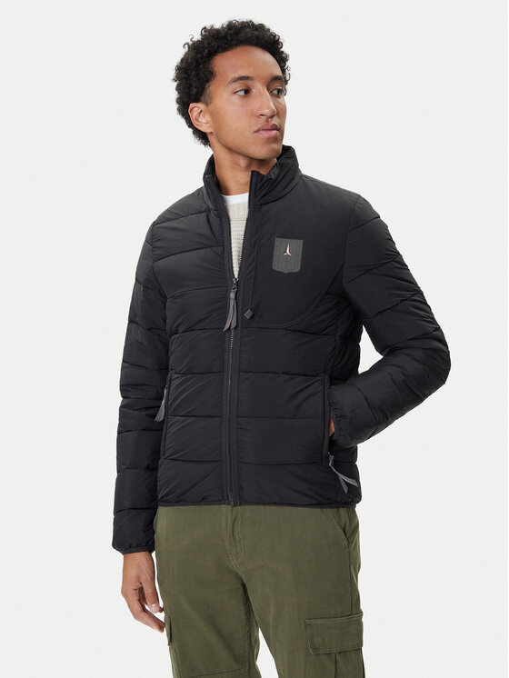 Aeronautica Militare Преходно яке 252AB3022UCT04214 Черен Regular Fit цвят на ниска цена