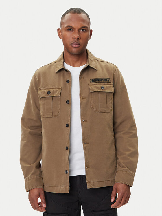 Aeronautica Militare Преходно яке 252AC0036UCT04233 Зелен Regular Fit цвят на ниска цена