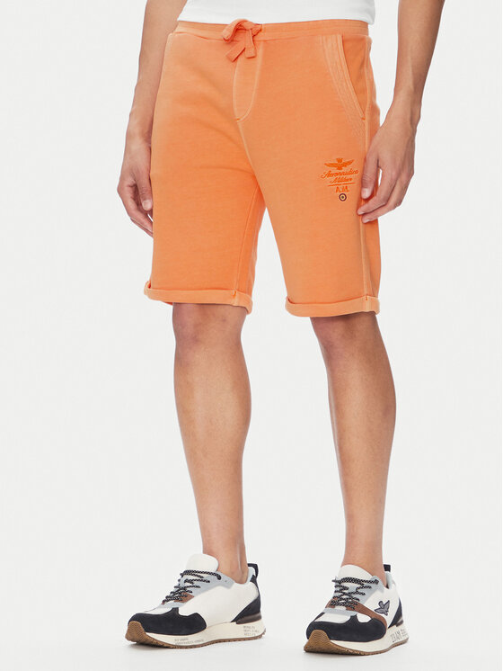 Aeronautica Militare Спортни шорти 251BF016F583 Оранжев Regular Fit цвят на ниска цена