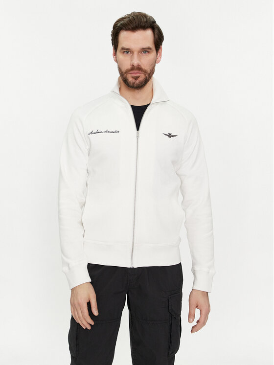 Aeronautica Militare Суитшърт 241FE1860F537 Бял Regular Fit цвят на ниска цена