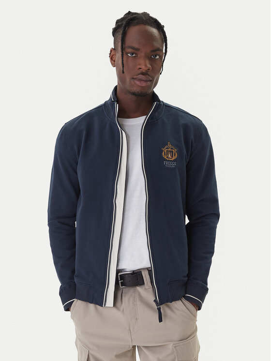 Aeronautica Militare Суитшърт 252FE2053UF00662 Тъмносин Regular Fit цвят на ниска цена