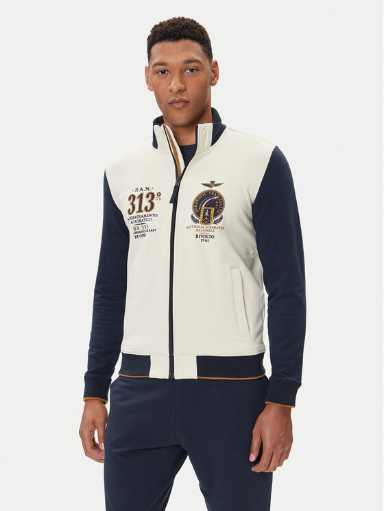 Aeronautica Militare Суитшърт 252FE2062UF00662 Бежов Regular Fit цвят на ниска цена